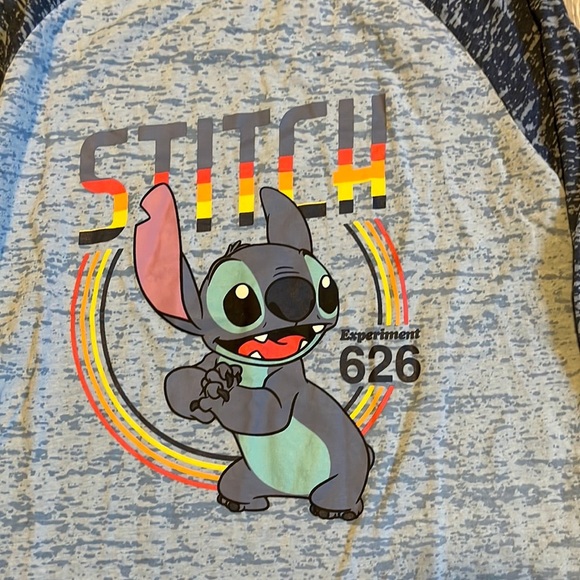 Stitch 3/4 Sleeve T-shirt | Adult S - Picture 2 of 3